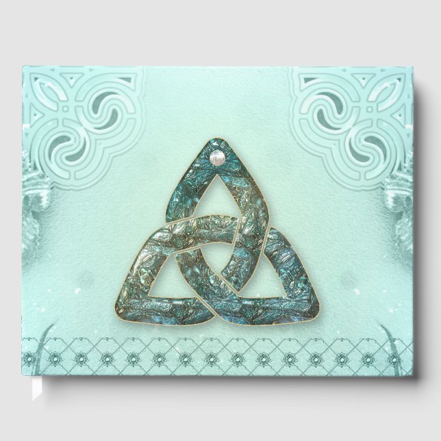 Libro De Visitas Elegante nudo celta (Anverso)