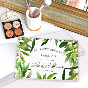 Libro De Visitas Elegante Olive Boho Summer Garden Bridal Shower