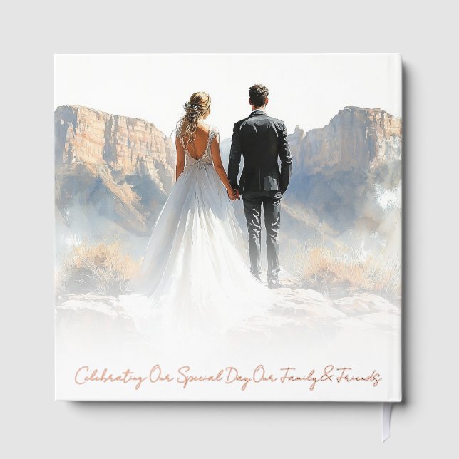 Libro De Visitas Elegante Personalizado Botánico Boho Monograma Bod (Reverso )