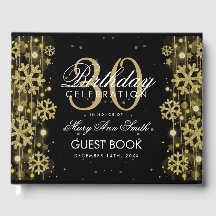 Elegante Purpurina de Invierno de Oro Negro, 30 Añ