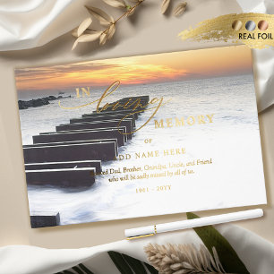 Libro De Visitas Elegante Relieve metalizado Real En El Funeral De