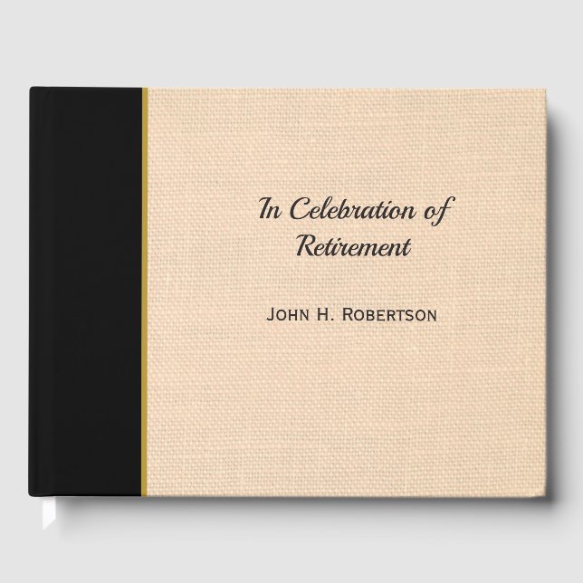 Libro De Visitas Elegante retiro profesional de falsas algas (Anverso)