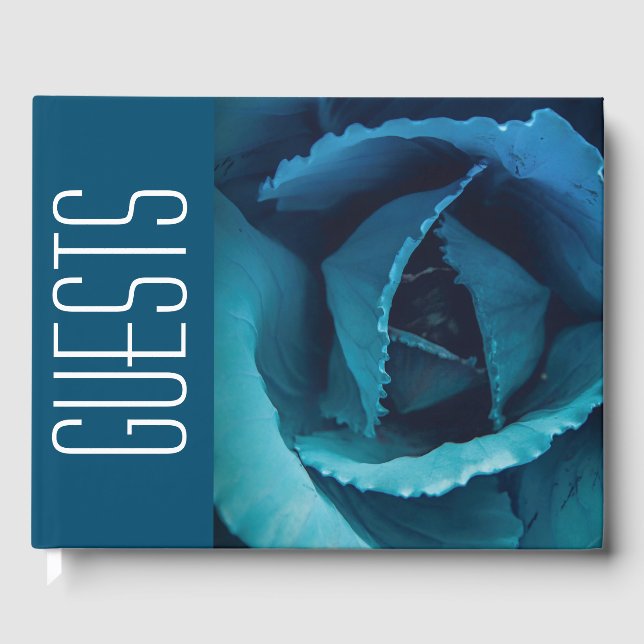 Libro De Visitas Elegante ROSA floral (Anverso)