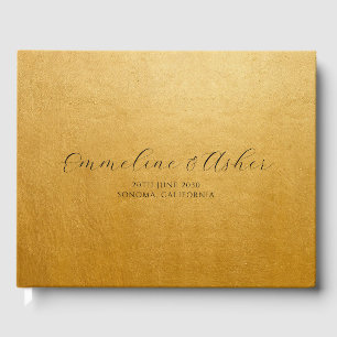Libro De Visitas Elegante Tipo Script Serif Personalizado Boda de o