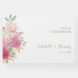 Libro De Visitas Elegante y encantador arreglo floral acuático