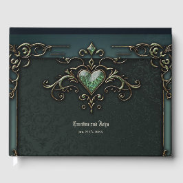 Libro De Visitas Elegante y romántico diseño vintage.