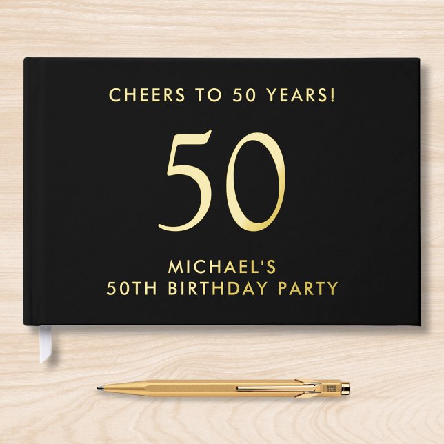 Libro De Visitas Elegantes hombres 50 cumpleaños (Subido por el creador)