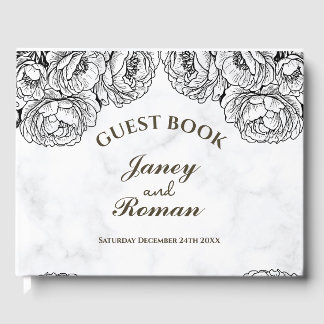 Libro De Visitas Elegantes personalidades Bodas modernos y minimali