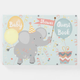 Libro De Visitas Elephant Baby Shower Giraffe Monkey Confetti