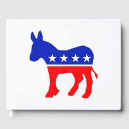 Libro De Visitas Emblema político Fiesta democrático (Donkey)