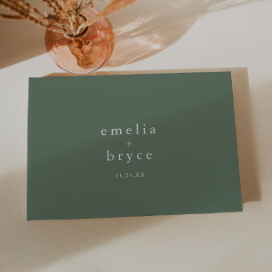 Libro De Visitas EMELIA Rustic Simple Sage Boda de la Naturaleza de