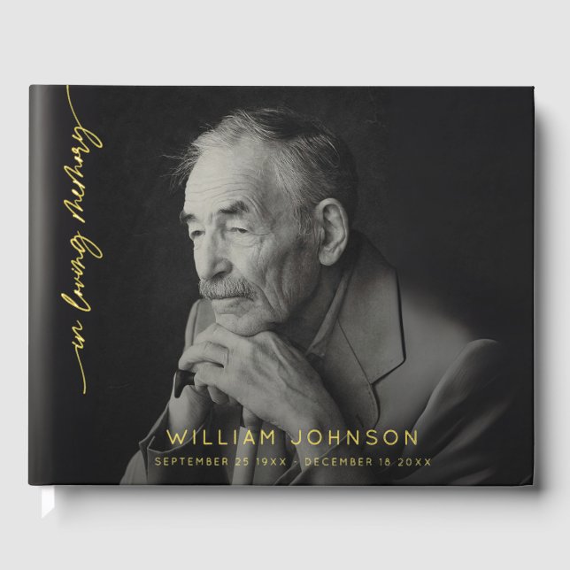 Libro De Visitas En el funeral de recuerdo de amor (Anverso)