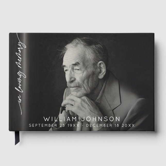 Libro De Visitas En el funeral de recuerdo de amor (Anverso)