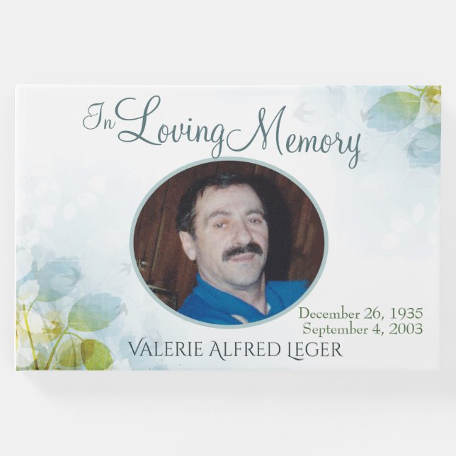 Libro De Visitas En el recuerdo amoroso Keepsake (Anverso)