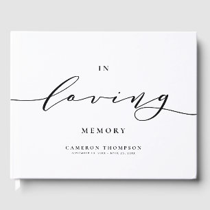 Libro De Visitas En la memoria amorosa Funeral de escritura de dand