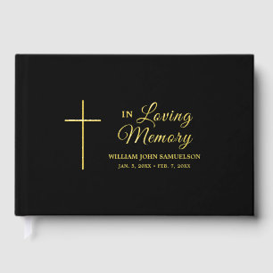 Libro De Visitas En la memoria amorosa Funeral de oro negro Cruz Ca