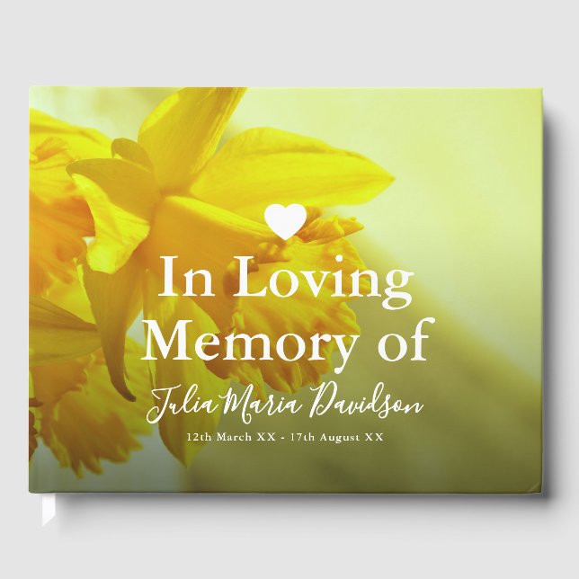 Libro De Visitas En la memoria amorosa | Monumento al Funeral de Da (Anverso)