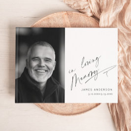 Libro De Visitas En memoria amorosa Funeral simple foto