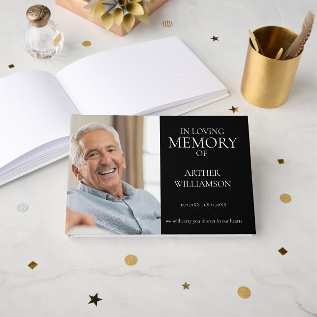 Libro De Visitas En memoria mínima foto (Anverso Abierto)
