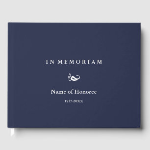 Libro De Visitas En Memoriam Elegant Memorial Guest Book