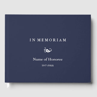 Libro De Visitas En Memoriam Elegant Memorial Guest Book