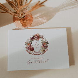Libro De Visitas Enamorarse | Cresta de Boda Otoño en Flor