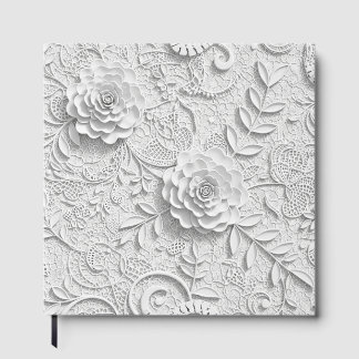 Libro De Visitas Encaje Floral