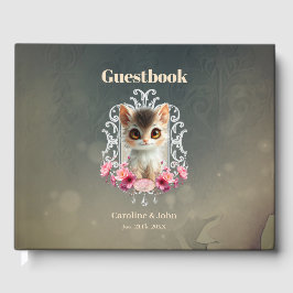 Libro De Visitas Encantador, gatito esponjoso