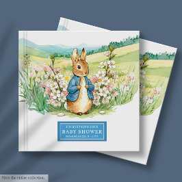 Libro De Visitas Encantador Peter Rabbit Baby Shower Guest Book Boy