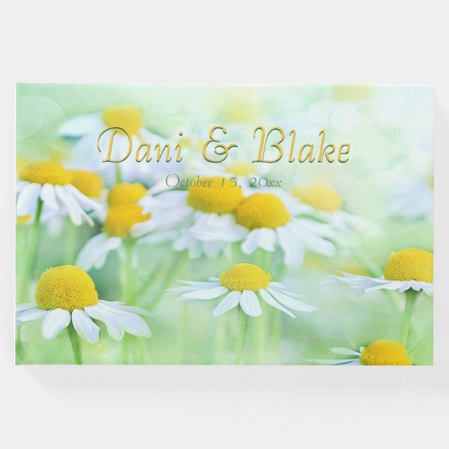 Libro De Visitas Encantadora Daisy, letra de script (Anverso)