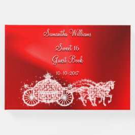 Libro De Visitas Encargado de Princesa Roja y Caballos Dulce 16