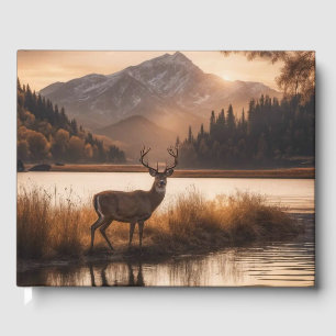 Libro De Visitas Enorme ciervo rayado en Mountain Lake Info / Date