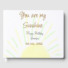 Libro De Visitas Eres mi nombre de agregación amarillo pastel sunsh