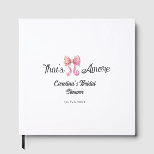 Libro De Visitas eso es amor ducha de novia rosa arco retro boho no