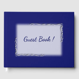 Libro De Visitas Espina personalizada azul marino
