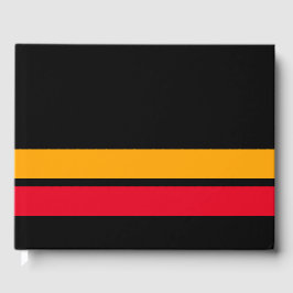 Libro De Visitas Esporádicas Carreras Rojas Amarillas Brillantes En