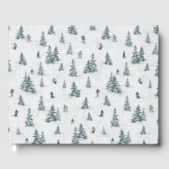 Libro De Visitas Esquíes alpinos y yetis ocultos - Esquí cuesta aba (Anverso)