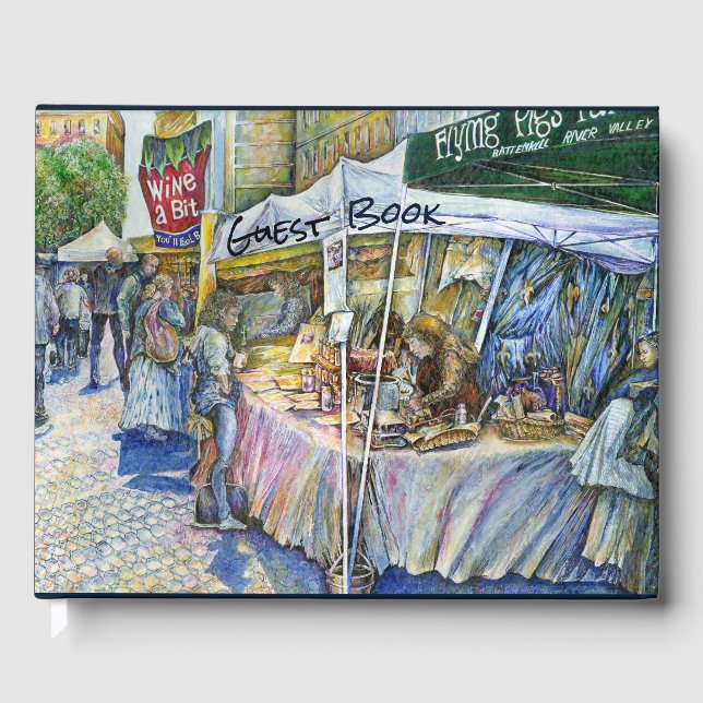 Libro De Visitas Esquina de la granja lechera voladora y el vino un (Anverso)