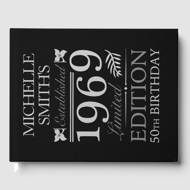 Libro De Visitas Establecido en 1969 50 cumpleaños (Anverso)