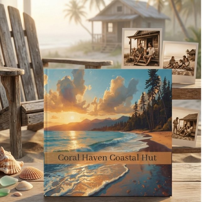 Libro de visitas estético de olas de la cabaña de  (Subido por el creador)