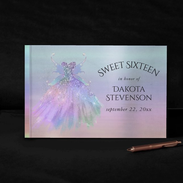Libro De Visitas Ethereal Fairy Wing Gown | Rainbow Pastel Sheen (Subido por el creador)