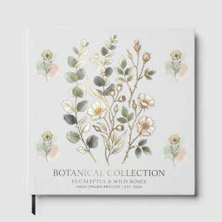 Libro De Visitas Ethereal Gold & Sage Botanical Collection