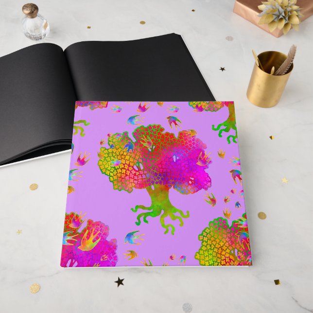 Libro De Visitas Evensong de las Aves del Árbol (Anverso Abierto)