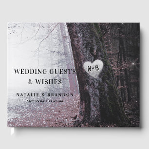 Libro De Visitas Evermore   Bosque lechero encantado   Boda Mauve