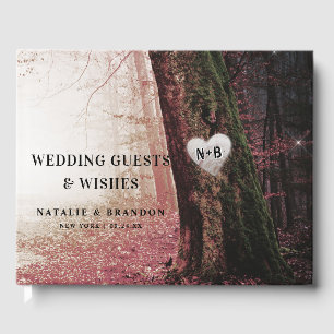 Libro De Visitas Evermore   Bosque lechero encantado   Boda rosa