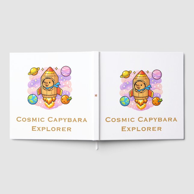 Libro De Visitas Explorador de Capibara Cósmico (Lleno)
