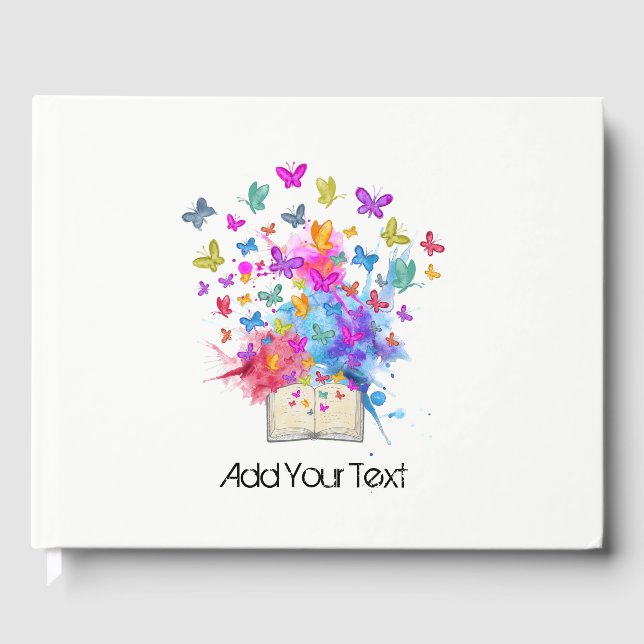 Libro De Visitas Explosión de mariposas (Anverso)