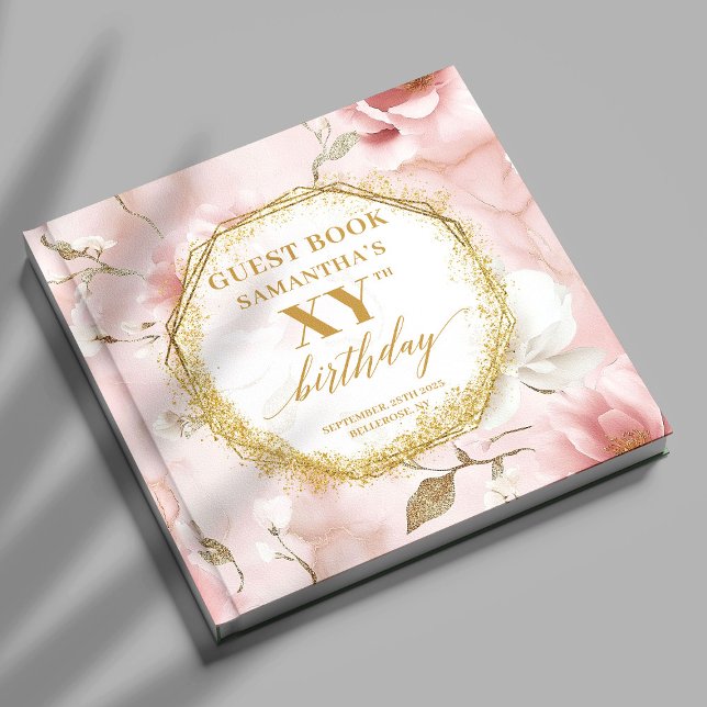 Libro De Visitas Fabuloso Dusty Pink Ivory Gold Birday Guest Book (Fabulous Dusty Pink Ivory Gold Birthday Guest Book

)