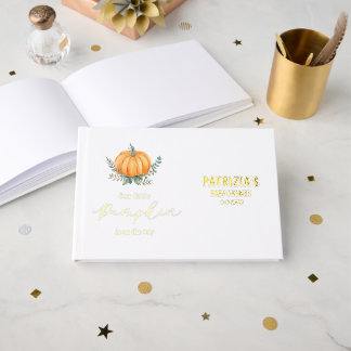 Libro De Visitas Fall Little Pumpkin Baby Shower