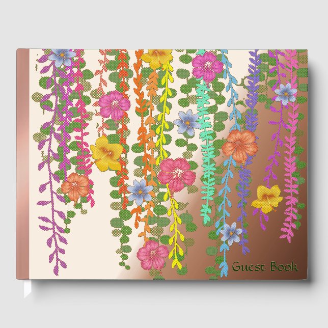 Libro De Visitas Falling Flowers (Anverso)